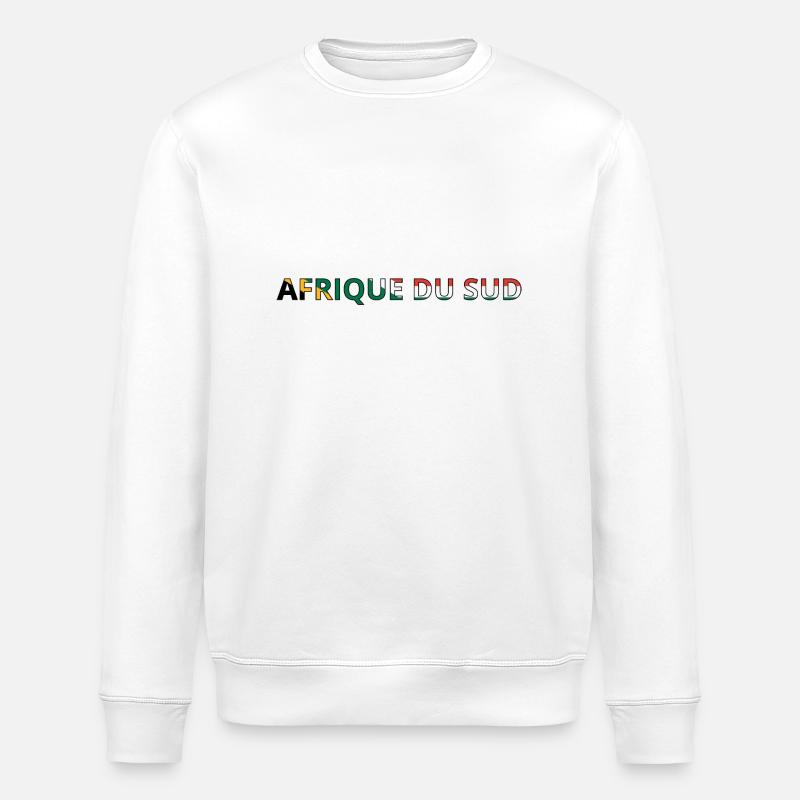 Drapeau Afrique du Sud - Sweat bio ROLLER Stanley/Stella Unisexe - blanc