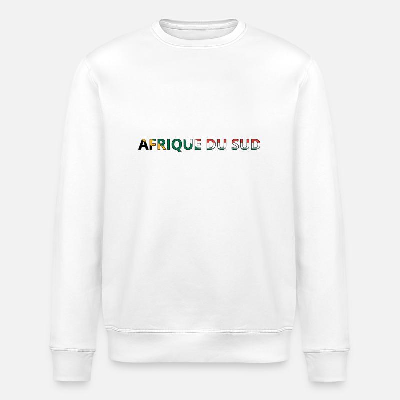 Drapeau Afrique du Sud - Sweat bio ROLLER Stanley/Stella Unisexe - blanc