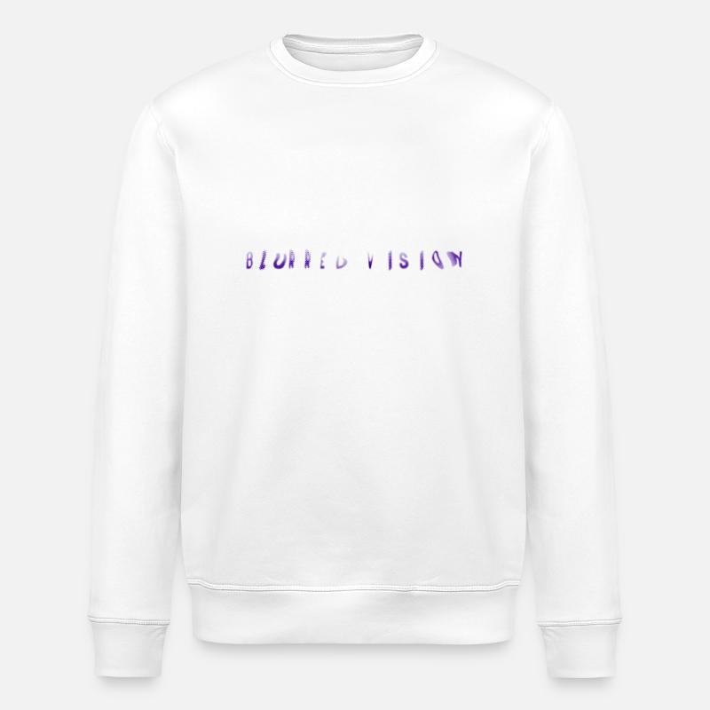 blurred vision - Stanley/Stella ROLLER Unisex Organic Sweatshirt - white