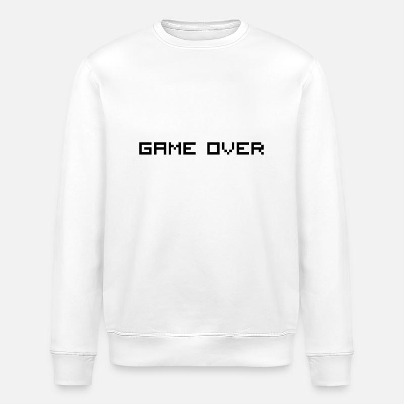 Game Over - Stanley/Stella ROLLER Unisex Organic Sweatshirt - white