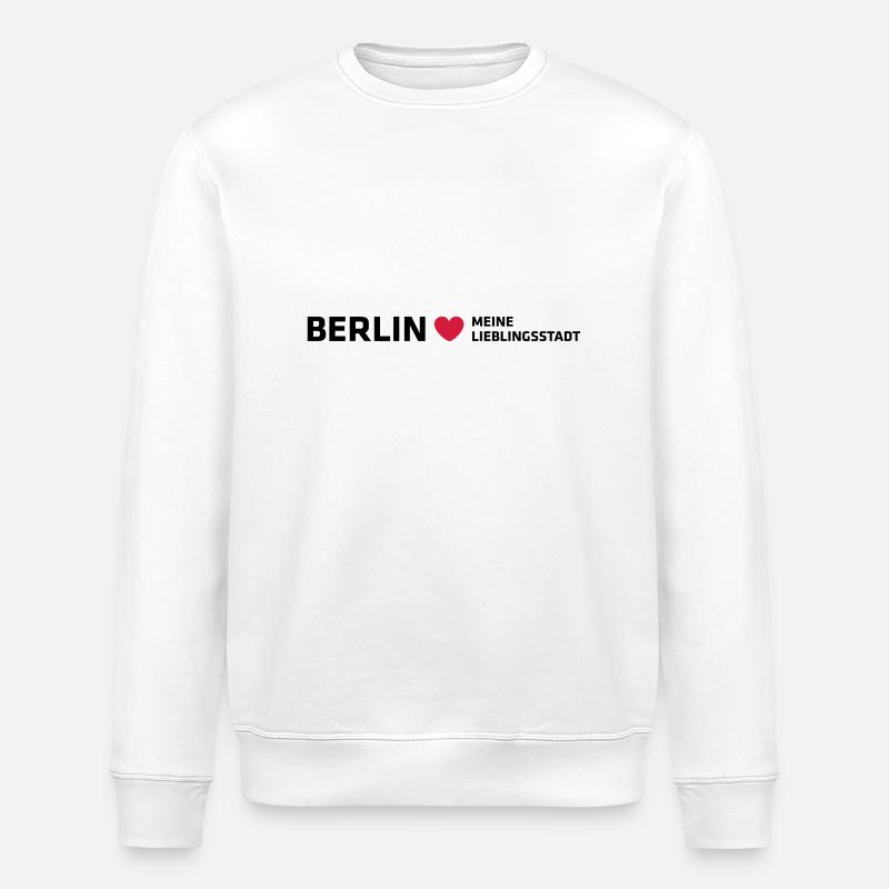 Berlin Meine Lieblingsstadt - Stanley/Stella Unisex Bio-Sweatshirt ROLLER - Weiß