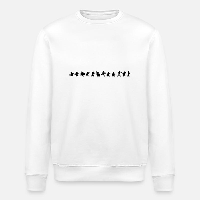 Pixel Evolution - Stanley/Stella ROLLER Unisex Organic Sweatshirt - white