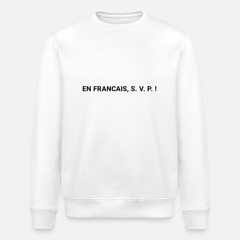 en francais - Stanley/Stella ROLLER Unisex Organic Sweatshirt - white