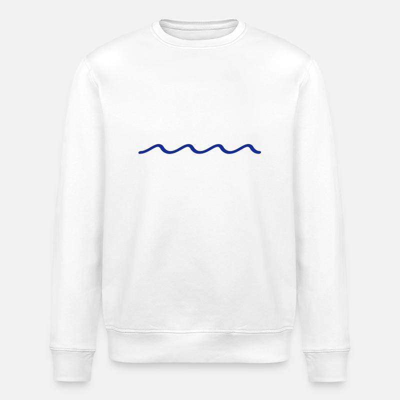 water - Stanley/Stella ROLLER Unisex Organic Sweatshirt - white
