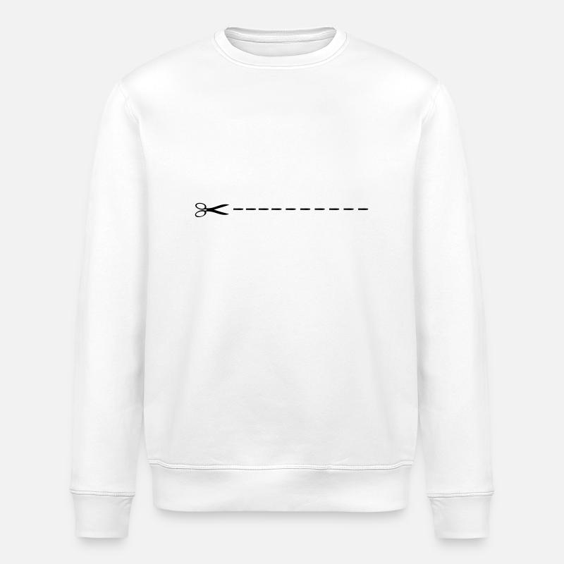 Ciseaux - Sweat bio ROLLER Stanley/Stella Unisexe - blanc