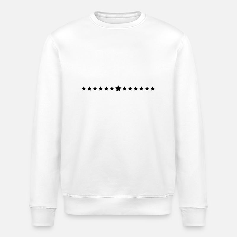 Many stars line - Stanley/Stella ROLLER Unisex Organic Sweatshirt - white