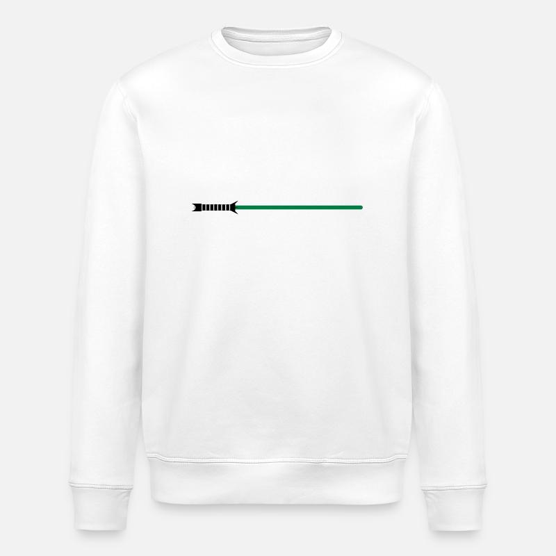 Lichtschwert - Stanley/Stella Unisex Bio-Sweatshirt ROLLER - Weiß