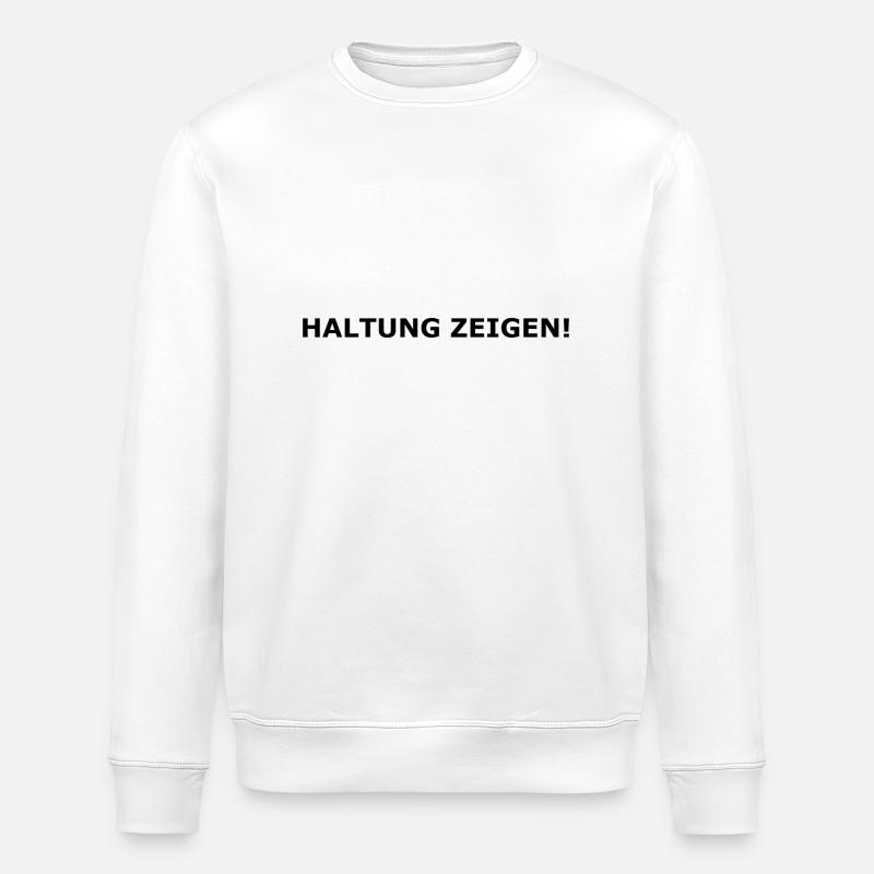 Show attitude! - Stanley/Stella ROLLER Unisex Organic Sweatshirt - white