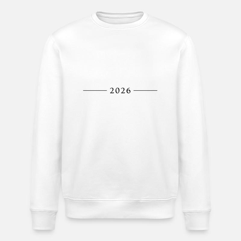 2026 Jahr - Stanley/Stella Unisex Bio-Sweatshirt ROLLER - Weiß