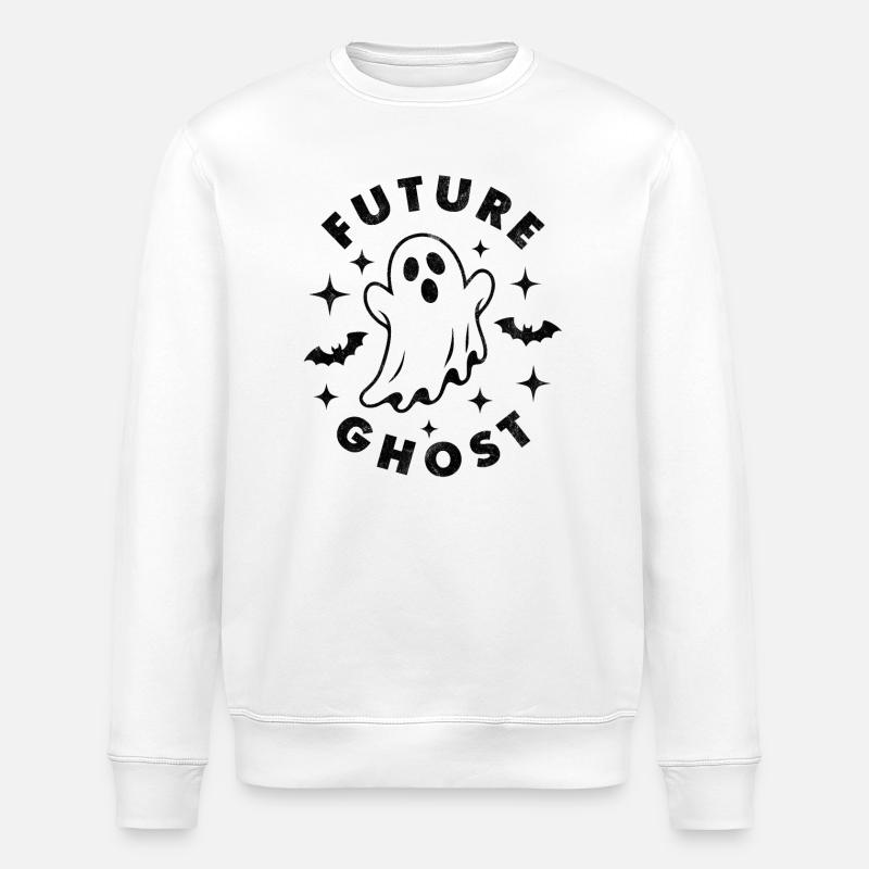 Future ghost - Stanley/Stella ROLLER Unisex Organic Sweatshirt - white