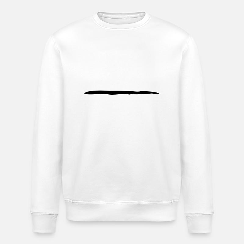 Cool brushstroke graffiti line - Stanley/Stella ROLLER Unisex Organic Sweatshirt - white