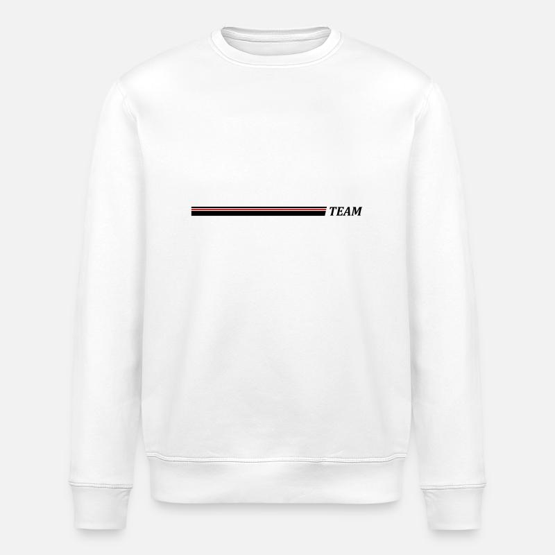 Team Strich - Stanley/Stella Unisex Bio-Sweatshirt ROLLER - Weiß