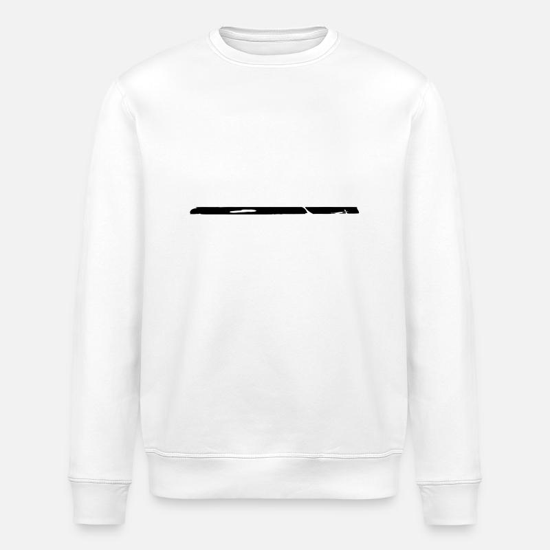 Graffiti brush stroke line - Stanley/Stella ROLLER Unisex Organic Sweatshirt - white