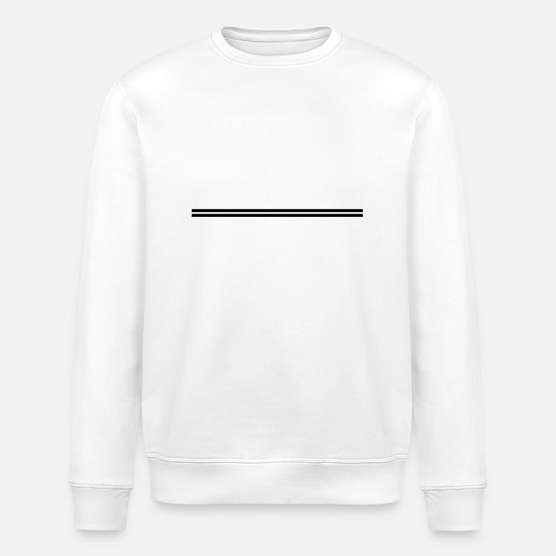 double_stroke_f1 - Stanley/Stella Unisex Bio-Sweatshirt ROLLER - Weiß