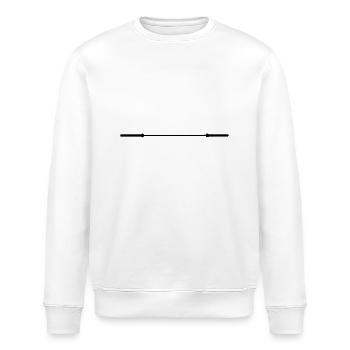 leere Langhantel - Stanley/Stella Unisex Bio-Sweatshirt ROLLER - Weiß - Vorne - Nik (191cm)