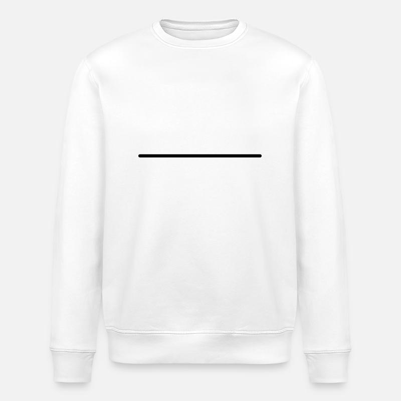 Symboles mathématiques - ligne droite - Sweat bio ROLLER Stanley/Stella Unisexe - blanc