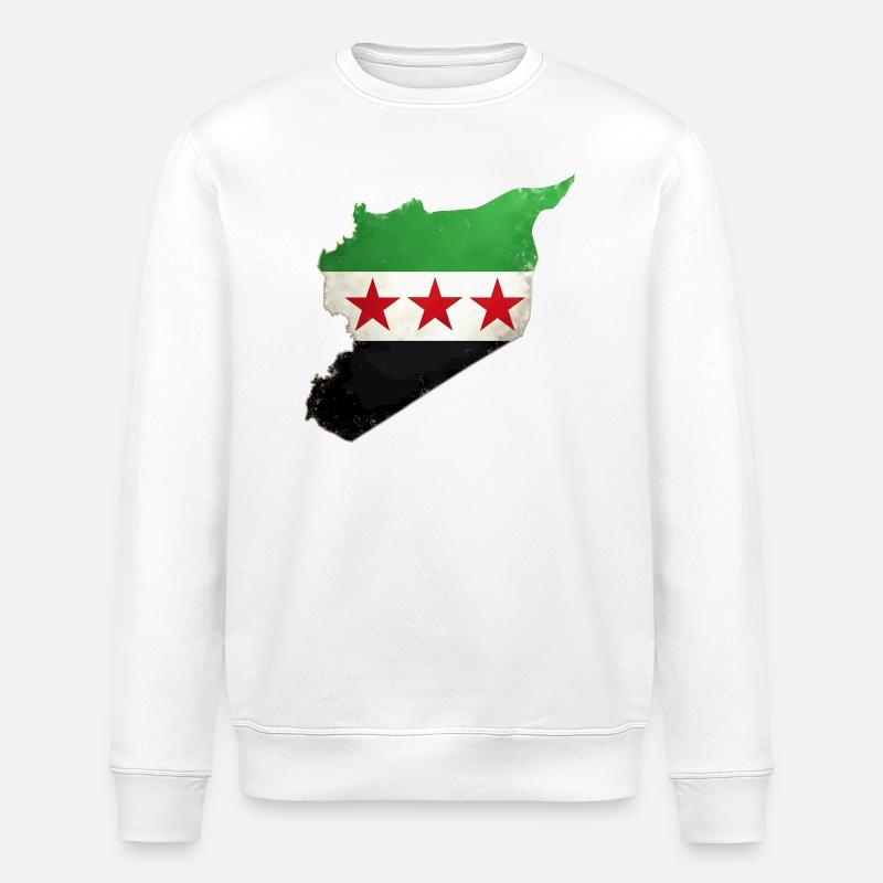 Drapeau de la Syrie libre - Sweat bio ROLLER Stanley/Stella Unisexe - blanc