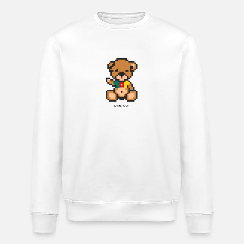 Pixel Bear Cameroon - Sweat bio ROLLER Stanley/Stella Unisexe - blanc