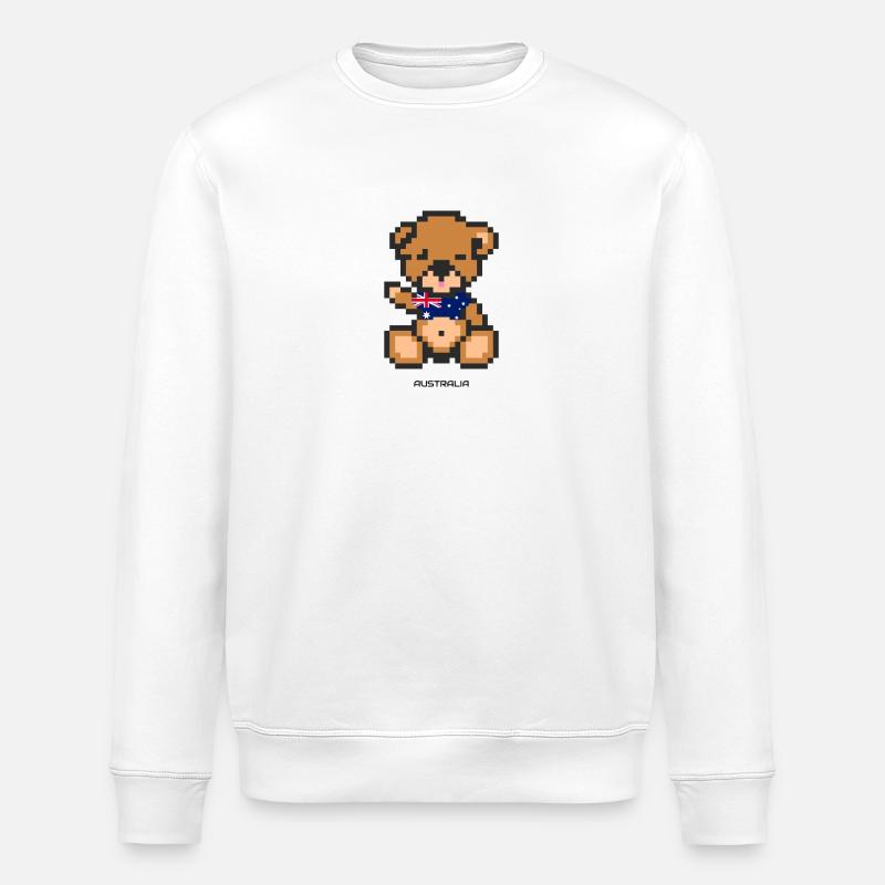 Pixel Bear Australia - Stanley/Stella ROLLER Unisex Organic Sweatshirt - white