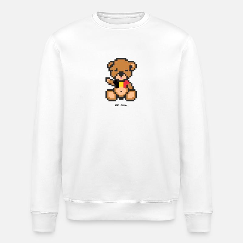 Pixel Bear Belgium - Sweat bio ROLLER Stanley/Stella Unisexe - blanc