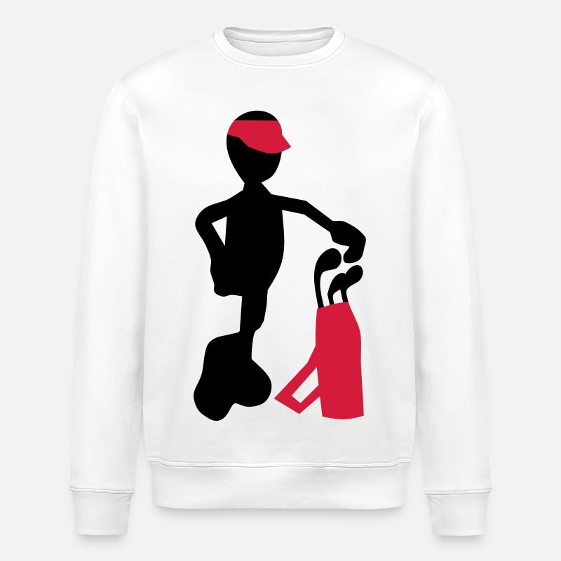 golf - Stanley/Stella ROLLER Unisex Organic Sweatshirt - white