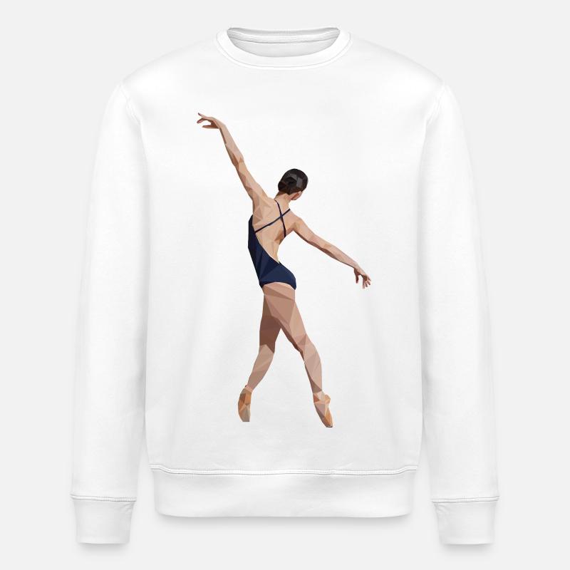 Ballerina_Polygon - Stanley/Stella Unisex Bio-Sweatshirt ROLLER - Weiß