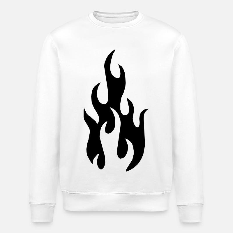 Flamme - Stanley/Stella Unisex Bio-Sweatshirt ROLLER - Weiß