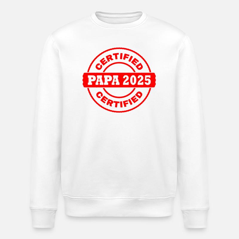Papa 2025 - Stanley/Stella Unisex Bio-Sweatshirt ROLLER - Weiß