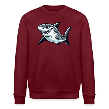 Bande dessinée requin - Sweat bio ROLLER Stanley/Stella Unisexe - blanc - Devant - Nik (191cm)