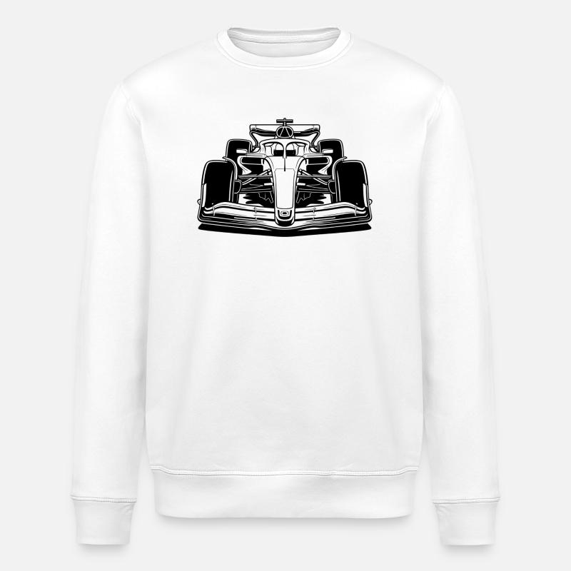 Voiture de Course - Sweat bio ROLLER Stanley/Stella Unisexe - blanc