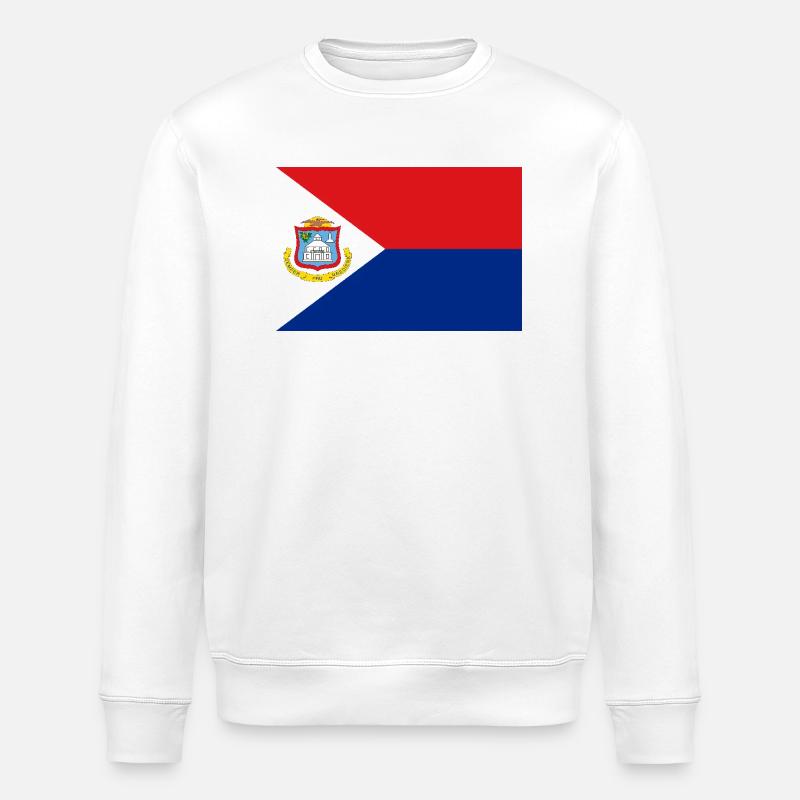 Sint Maarten - Stanley/Stella Unisex Bio-Sweatshirt ROLLER - Weiß