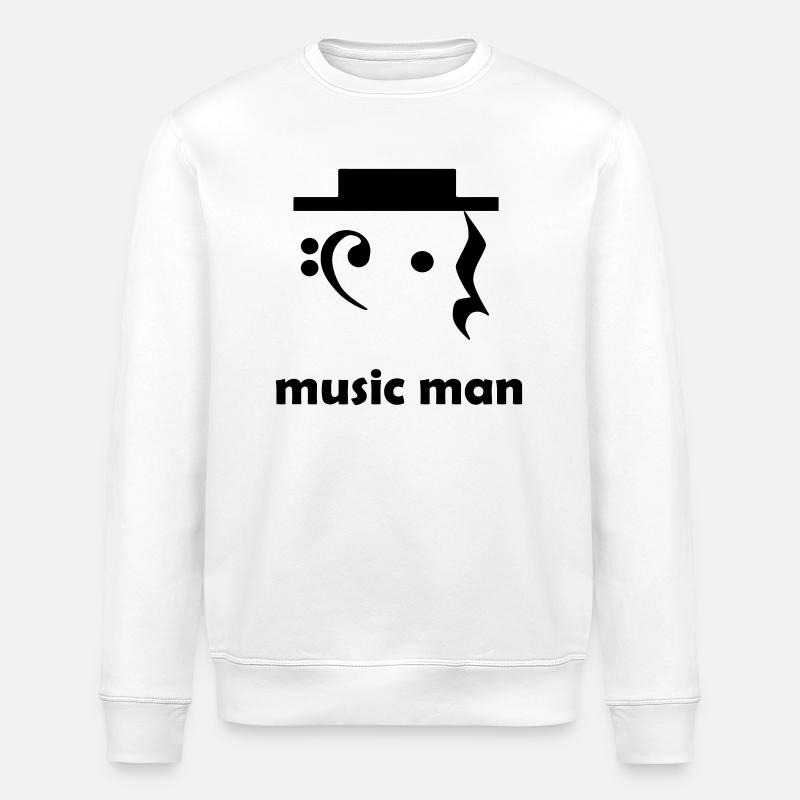 music man - Stanley/Stella Unisex Bio-Sweatshirt ROLLER - Weiß