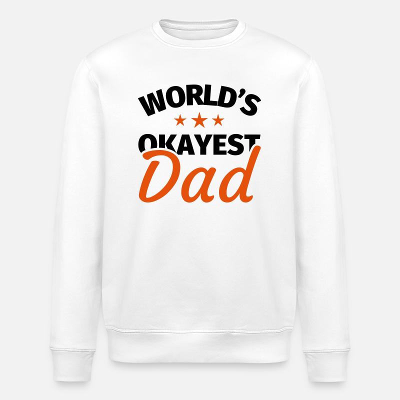 Vater Geschenk - Stanley/Stella Unisex Bio-Sweatshirt ROLLER - Weiß