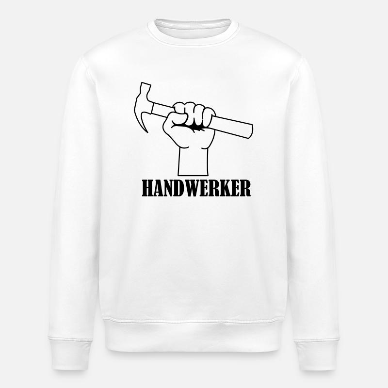 handwerker_01 - Stanley/Stella Unisex Bio-Sweatshirt ROLLER - Weiß