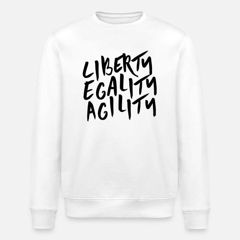 Liberty Egality Agility - Sweat bio ROLLER Stanley/Stella Unisexe - blanc