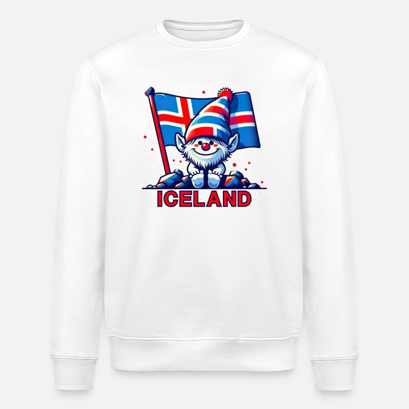 Islande Islande 81 - Sweat bio ROLLER Stanley/Stella Unisexe - blanc