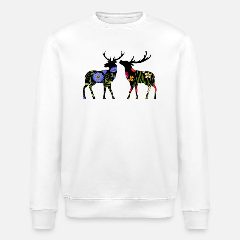 Hirsch - Stanley/Stella Unisex Bio-Sweatshirt ROLLER - Weiß