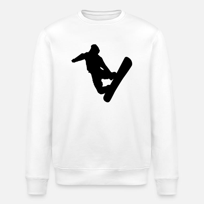 snowboard - Sweat bio ROLLER Stanley/Stella Unisexe - blanc