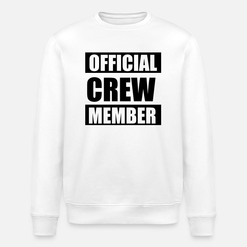 Official crew member - Sweat bio ROLLER Stanley/Stella Unisexe - blanc