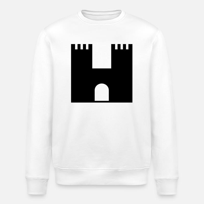 castle - Stanley/Stella ROLLER Unisex Organic Sweatshirt - white