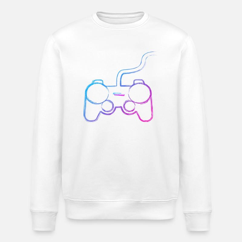 Controller Graffiti Gamer - Stanley/Stella ROLLER Unisex Organic Sweatshirt - white