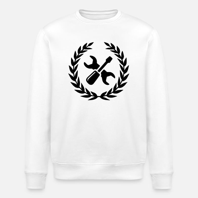 logo pro multiservices - Sweat bio ROLLER Stanley/Stella Unisexe - blanc