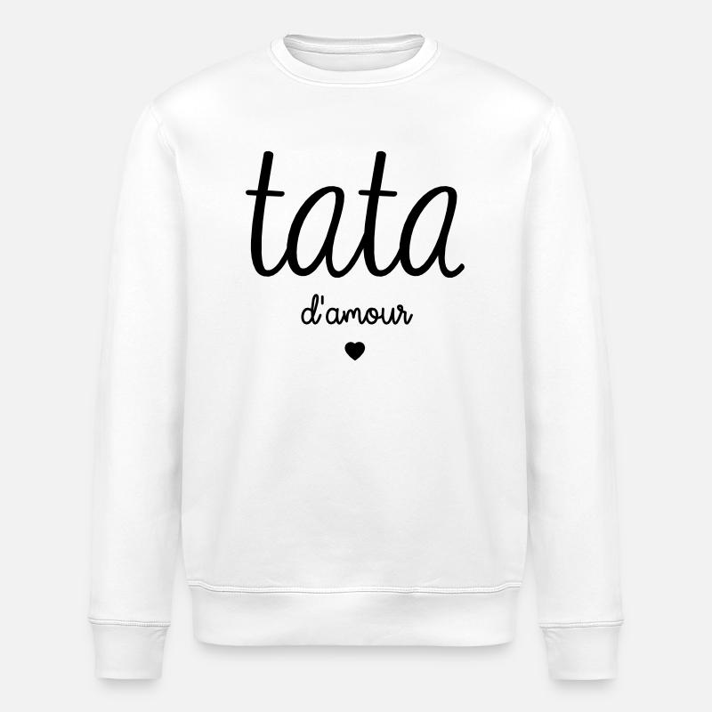 TATA D'AMOUR - Sweat bio ROLLER Stanley/Stella Unisexe - blanc