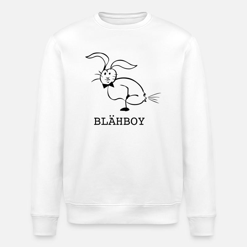 Blähboy - Stanley/Stella Unisex Bio-Sweatshirt ROLLER - Weiß
