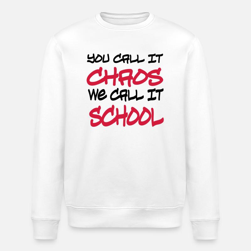 school - Stanley/Stella ROLLER Unisex Organic Sweatshirt - white