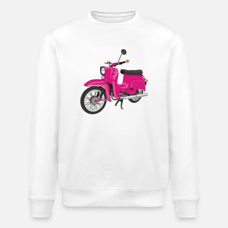 Swallow rose - Sweat bio ROLLER Stanley/Stella Unisexe - blanc