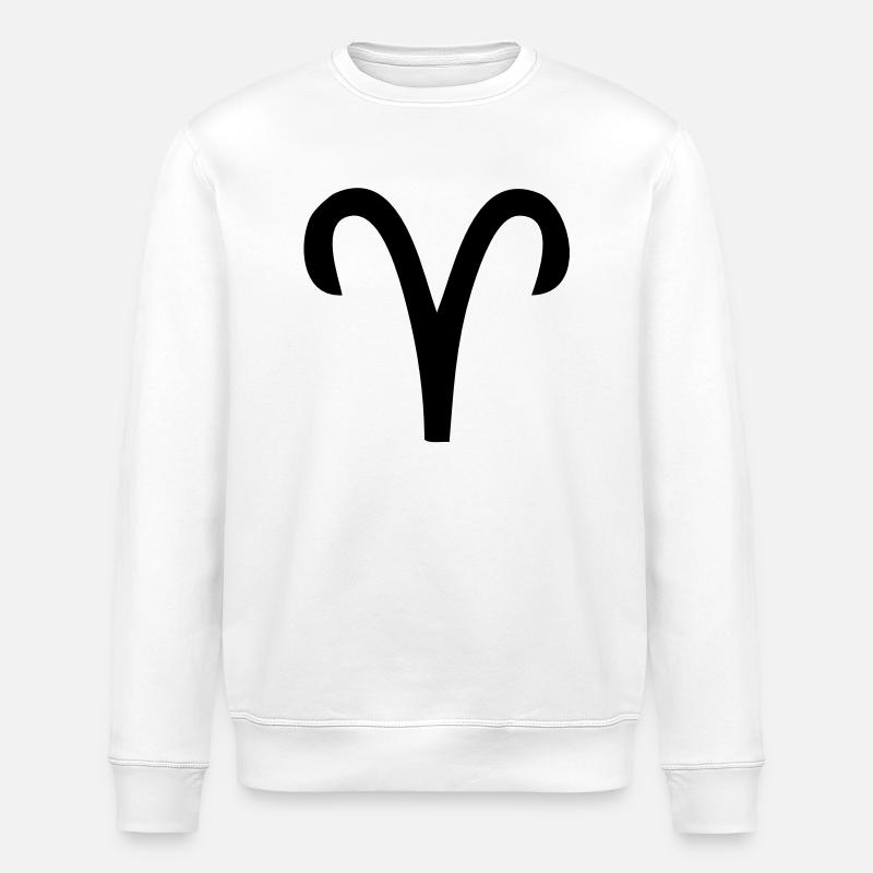 signe astrologique belier - Sweat bio ROLLER Stanley/Stella Unisexe - blanc