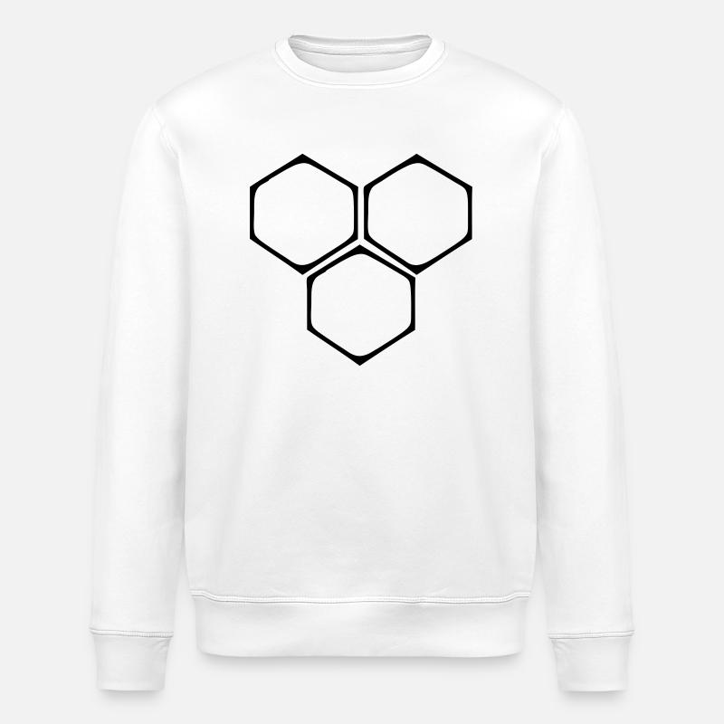 Waben - Stanley/Stella Unisex Bio-Sweatshirt ROLLER - Weiß