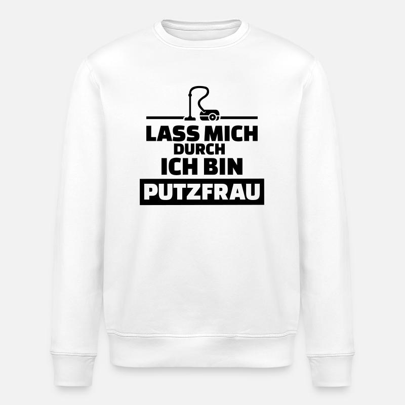 Putzfrau - Stanley/Stella Unisex Bio-Sweatshirt ROLLER - Weiß