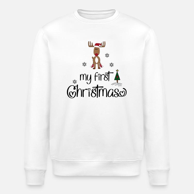 Mon premier Noël - Sweat bio ROLLER Stanley/Stella Unisexe - blanc